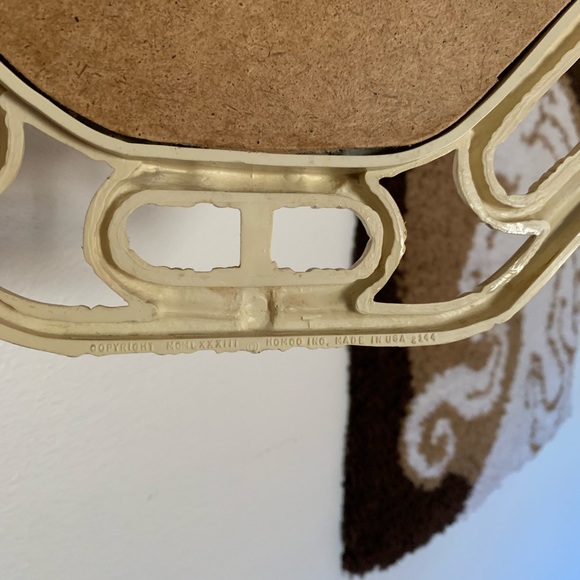 Vintage Homco Faux Bamboo Mirror - Picture 9 of 9